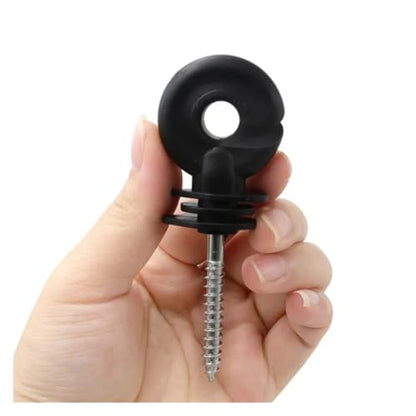 Electric Fencing Ring Insulators 30PC Wire Connection Tool Fence Insulator Animal Electric Multifunctional Screw-in Circuit Protection