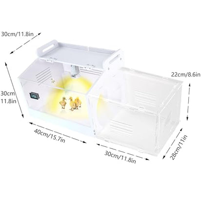 Iarge-Scale Chick brooder Box Quail Cage Egg Incubator Chick Starter Kit Chicken Brooder 20-35