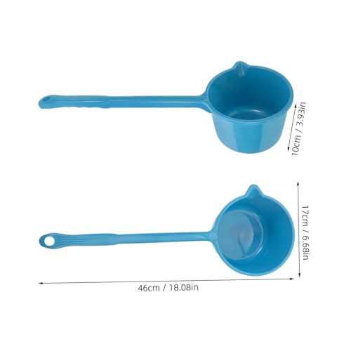 Plastic Water Ladle Bath Ladle Dipper 3pcs Long Handle Hair Washing Cup Kitchen Water Scoop Livestock Feeding for Garden Watering Supplies