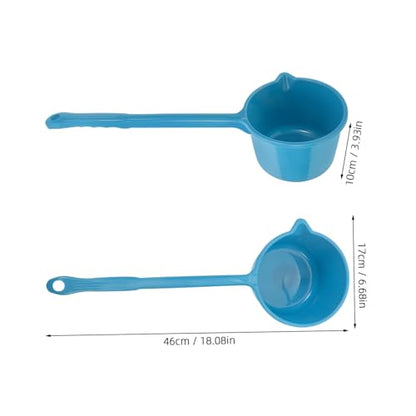 Plastic Water Ladle Bath Ladle Dipper 3pcs Long Handle Hair Washing Cup Kitchen Water Scoop Livestock Feeding for Garden Watering Supplies