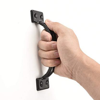 TamBee 6-1/2" Pulls Gate Handle Black Handle Metal Handle Gate Pull Handle Shed Door Handle Fence Gate Handles for Wooden Fences Outdoor & Kitchen Furniture Hardware 4PCS - size: 4 Pack 6-1/2 Inch Black