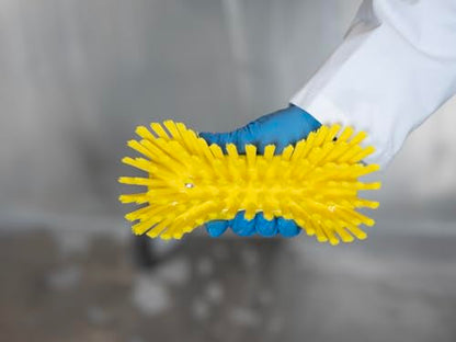 Vikan 38945 Extra Large Hand Brush, Multifunctional, Slip-Resistant Cleaning Tool, Extra Stiff Polypropylene & Polyester Bristle, 9.1", White - color: White