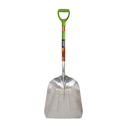 AMES 2672400#14 Aluminum Scoop with Hardwood Handle and D-Grip, 46-Inch - style: 46 in. Hardwood Handle Scoop