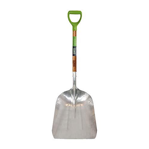 AMES 2672400#14 Aluminum Scoop with Hardwood Handle and D-Grip, 46-Inch - style: 46 in. Hardwood Handle Scoop