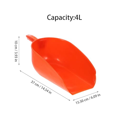 Yardwe Large Grain Scoop Farm Animal Feed Scoop Reusable Plastic Poultry Feeding Tool
