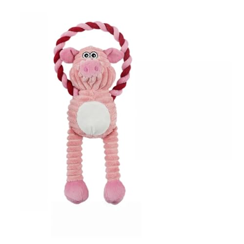 Pet Bite Resistant Teeth Grinding Pet Plush Toy Interactive Dog Toy - color: Peppa Pig