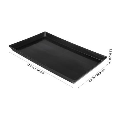 Alasum 2Pcs Pet Tray Heavy Duty Poop Holder for Bird Cages Dog Crates Bunny Habitats Stain Easy to Lightweight for Home Use