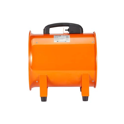 VEVOR Air Mover Blower Fan 12 Inch | 3198CFM, 585W, 33ft Flexible Duct, Industrial Portable Ventilator/Exhaust - size: 12in-33ft
