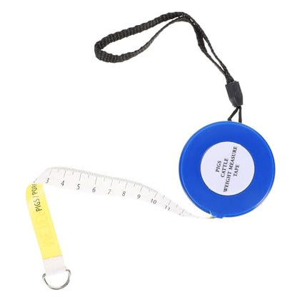 Animal Tape Measure 2.5m Blue Girth Tape for Cattle Pig Goat Horse Body Circumference Weight Measuring Tool for Livestock Farm Use Style