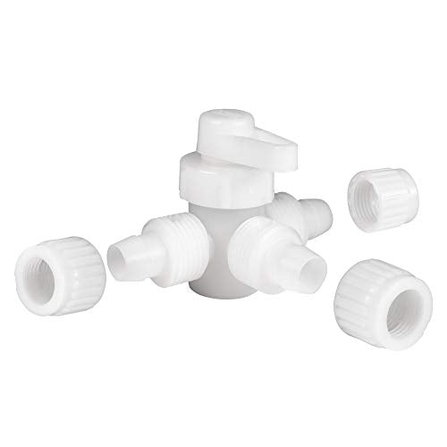RecPro 1/2" Flair-It T Fitting – PEX & Gray Tubing Plastic Tee Connector | No Crimp RV Plumbing Fitting | Leak Resistant (2 Fittings) - size: 2 Fittings