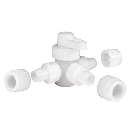 RecPro 1/2" Flair-It T Fitting – PEX & Gray Tubing Plastic Tee Connector | No Crimp RV Plumbing Fitting | Leak Resistant (2 Fittings) - size: 2 Fittings