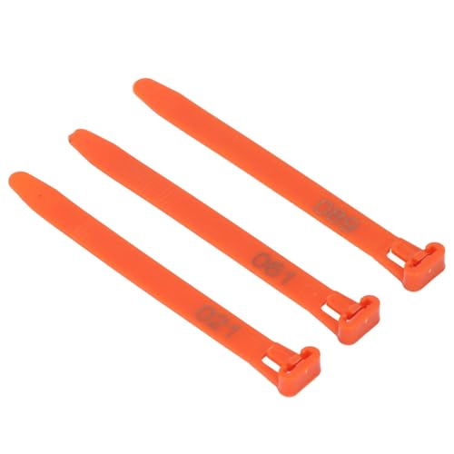 Chicken Leg Rings 1-100 Numbered | Reusable Poultry Identification Leg Bands for Ducks/Chicks/Pigeons/Goose | Sturdy PP Material Easy to Apply and Take Off (Orange) - color: Orange