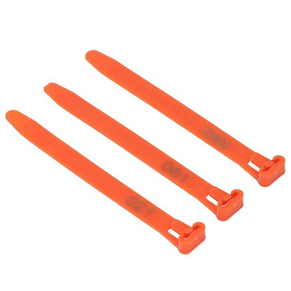 Chicken Leg Rings 1-100 Numbered | Reusable Poultry Identification Leg Bands for Ducks/Chicks/Pigeons/Goose | Sturdy PP Material Easy to Apply and Take Off (Orange) - color: Orange