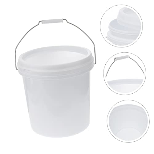 Zerodeko Thickened Airtight Plastic Storage Bucket with Lid Sealed Household Container for Long Term Storage Multi Purpose Pail for Pet Feed Water and Liquid Preservation