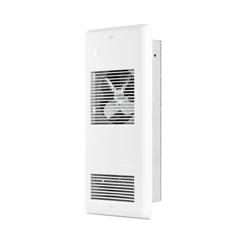 Stelpro Pulsair Electric Wall Fan Heater – 1000W or 500W / 240V (500W or 375W / 208V) – Ultra-Quiet Heater – Heats Quickly – No Built-In Thermostat (ARWF1002W) – White