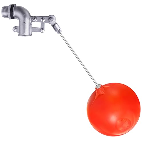 3/4" Stainless Steel Float Valve for Water Tank with 6" Float Ball | 304 Stainless Steel, 6" Float Ball, Adjustable Rod, Leak-Proof Water Level Control - size: 3/4inch