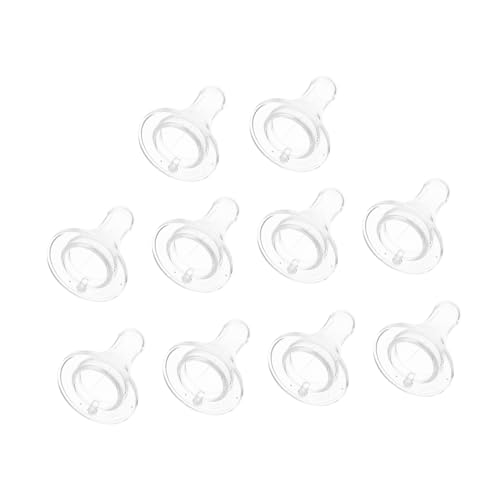 HANABASS 10pcs Silicone Goat Nipples for Lamb Feeding Wear-Resistant Pacifiers for Young Livestock Easy to Use Nursing Bottles Replacement for Old Nipples