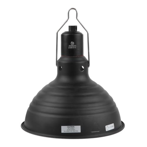 8.5 Inch Reptile Light Fixture Dome Heat Lamp Fixture UVB Heat Basking Lamp Fixture for Amphibian Reptile Terrariums，E26 Base