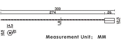 500 Numbered Steel Cable Seals - Tamper Proof, Pull Tight Container Seal (Blue) - color: Blue, size: 500 Pcs
