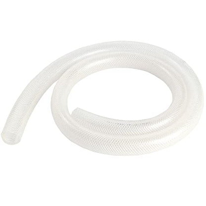 1’’ ID × 1-19/64" OD - 10 ft Clear Braided Hose Plastic Vinyl Tubing, High Pressure Flexible Reinforced PVC Tube for Transfer Water Air Oil, BPA Free & Non-Toxic - size: 1" I.D., style: 10 FT