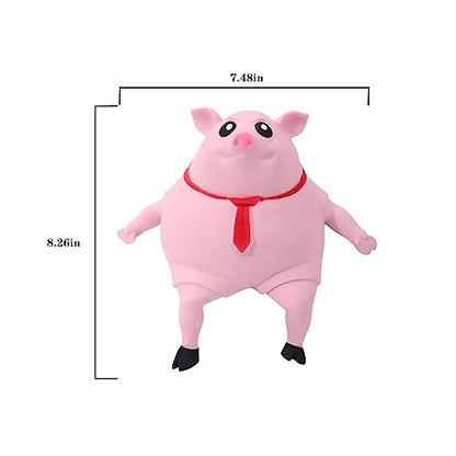Squishy Toys - Pink Squishy Pig Toy for Kids & Adults, Novelty Squeeze Toy for Stress Relief & Anxiety (Big) - style: Big