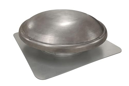 Master Flow GAF 1000 CFM Power Roof Mount Attic Vent Fan with Thermostat (PT6): Easy Installation & Efficient Exhaust Ventillation | Airflow Capacity for attic Spaces Upto 1600 sq.ft. - Mill - color: Mill