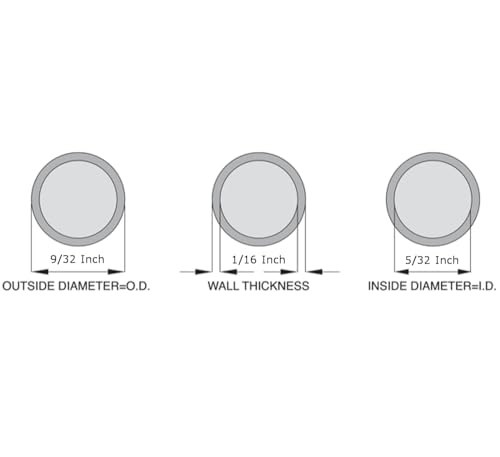 OCS Parts Silicone Tubing | High Temp, Food Grade Silicone Tubing for Brewing, Food, Beverage, Oils, Detergents, Liquids and Gases, Air, Plumbing, Ponds, AC and HVAC (10 Feet, 5/32" ID x 9/32" OD) - size: 5/32" ID x 9/32" OD, style: 10 Feet