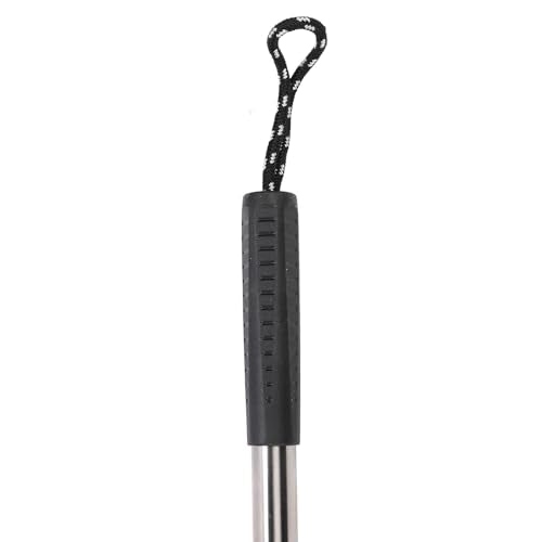 Zerone Poojoy Extended Handle Non Stick Stainless Steel Pet Litter Shovel for Livestock Farms, Pet Poop Scoop, 5 Piece Assembly Pole