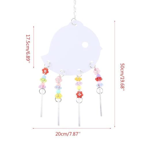 ansu Chicken Toy Pet Birds Swing Mirror Toys with Bells Macaw Cockatoo Parakeet Tool