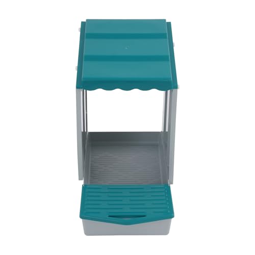 Chicken Nesting Box, 4 Compartments PP Nesting Box, Wall Mountable Nesting Boxes with Inclined Top, Drain Holes & Resting Platform for Chicken and Poultry to Collect Eggs