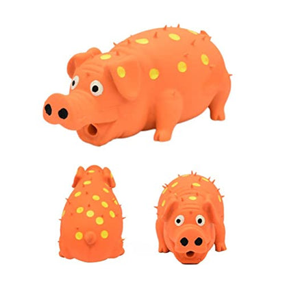 ASHATA Rubber Pig Squeaky Dog Toy Interactive Chew Toy for Dogs,Protect Teeth and Relieve Boredom for Small Medium Large Dogs (ASHATAbwazkre9vu-10344695)