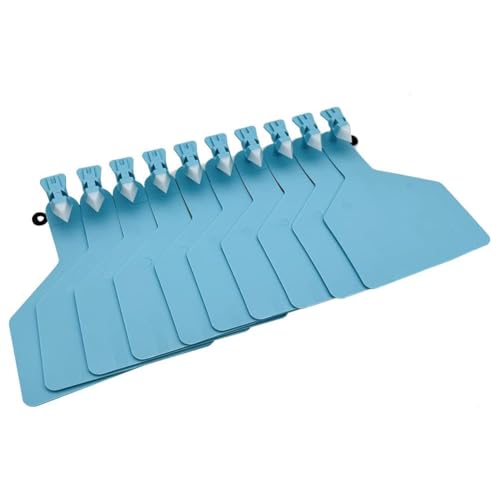 Ear Tag Livestock Tag Blank for Cattle Marking - One Piece Cattle Tag Compatible with Z Tags for Cattle Applicators Comes with a Permanent Marker Blue 50pcs - color: Blue, size: 50pcs