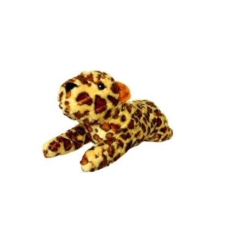 MIGHTY- Massive-Safari-Leopard- Squeaker-Multiple Layers. Made Durable, Strong & Tough. Interactive Play Dog Toy (Tug, Toss & Fetch). Machine Washable & Floats | Multiple Layers & Reinforced Seams , Washable and Floats , Mighty® Construction - color: Crea