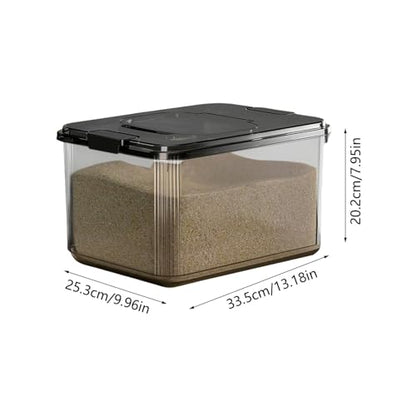 Airtight Dog Food Container – Stackable Pet Treat and Food Storage Bin with Lid, Heavy Duty Durable Bucket, Farmhouse Design | Ideal for Kitchen Pantry, Outdoor Feeding, and Pet Foods Preservation - color: Blacks