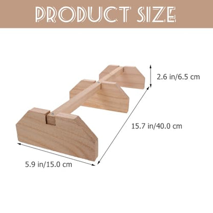 SUPVOX Wooden Chicken Perch for Coop Natural Smooth Roosting Bar Hen Standing Perch 15.74X5.90X2.55In Suitable for Large Birds and Hens