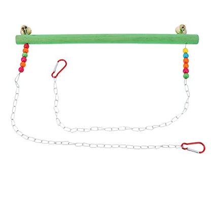YARDWE Chicken Swing Toy for Coop Natural Safe Wooden Accessories Durable Perch Ladder for Poultry Run Rooster Hens Chicks Pet Parrots Birds Macaw Entertainment