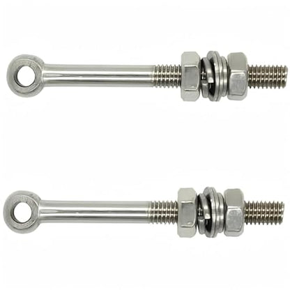 Automatic Gate Opener Tie Rod Chain Connection Hardware,Sliding Gate Roller Chain Bolt Tensioner Compatible with ANSI #40#41#428, 2Pcs (Round & Standard) - size: M8*80mm(Round & Standard)