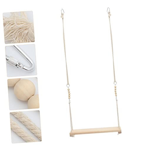 HANABASS 1Pc Parrot Swing Durable Bird Suspension Bridge for Birds Creative Activity Rack for Parakeets Cockatiels and Lovebirds for Play and Exercise