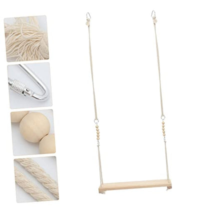 HANABASS 1Pc Parrot Swing Durable Bird Suspension Bridge for Birds Creative Activity Rack for Parakeets Cockatiels and Lovebirds for Play and Exercise