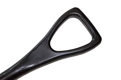 Bully Tools Poly Snow Scoop – Heavy Duty Poly Shovel for Clearing Walkways, Lightweight Plastic Tool for Composite Decks, Large Winter Scoop for Snow Mulch, Grain, and Debris Handling - Black, 42-Inch - color: Black