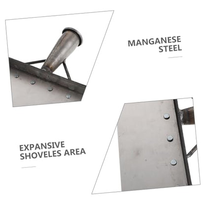 Manure Scraper and Metal Blade Scraper Tool for Livestock Barn Cleaning, 32cm Heavy Duty Manganese Steel Multi-Functional Poultry Manure Shovel for Farm and Chicken Coop