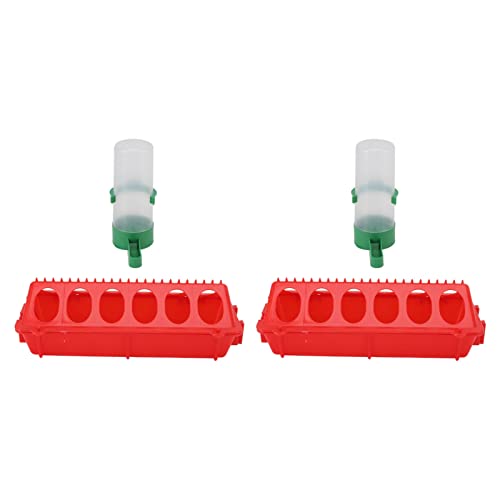 2Set Chick Water Feeder, Flip Top Chicken Feeder, Automatic Dish Dispenser for Baby Chick, Duck and Quail (L Waterer 140ML) - size: L Waterer 140ML