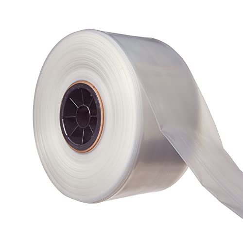 Hudson Exchange 4" x 350', 6 Mil, Poly Tubing Roll, Food Grade LDPE Resin, Custom Length Packaging