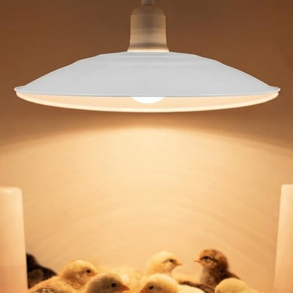 2pcs Reptile Heat Lamp Cover Replacement - 11.6" Metal Light Guard - Anti-Scalding & Heat-Resistant Light Fixture for Chicken Brooder Poultry Pet Terrarium