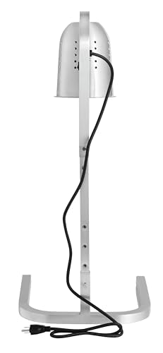 Kratos Commercial Countertop Food Heat Lamp|Freestanding Single Bulb Warmer | Silver Countertop Heat Lamp for Food |120V, 250W | Adjustable Height Design | ETL Certified (31M-001) - size: 1 Bulb-Silver