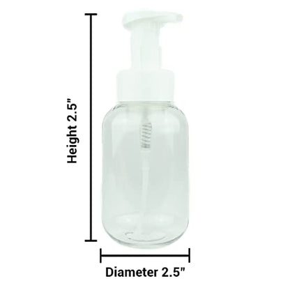Plastic Clear 10oz Foam Soap Spray Bottle: 12 pack - Empty Spray Bottles - Clear Refillable Container for Water, Essential Oils, Hair, Adjustable Head Sprayer and Stream - size: 10 oz 12 PACK