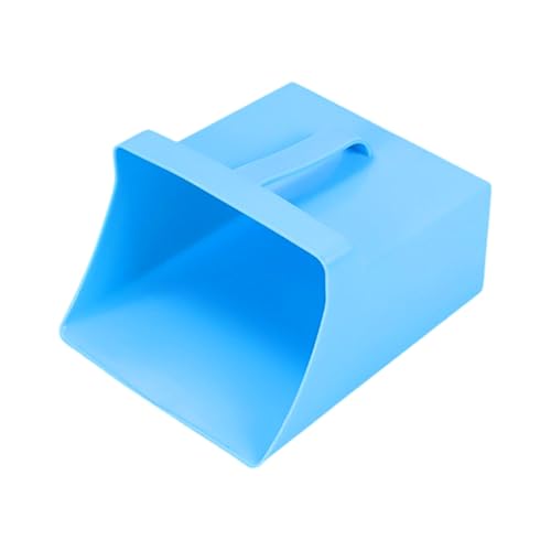 Grain Scoop, 128oz Enclosed Bucket Shovel, 8.27x9.65x4.13 Inches Feed Accessory with Side Handle and Compact Build, Daily Gear for Bird, Horse, Goat, Sheep, Cattle, Livestock, Animal Care, Restaurant