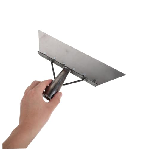 UKCOCO Manganese Steel Floor Scraper and Small Shovel for Barn Cleaning, 32cm Multifunctional Livestock Manure Scraper for Pig, Chicken, and Cattle Farms