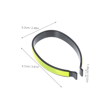Mikikit 4pcs Reflective Cycling Trouser Clips Pant Leg Cuff Clips for High Visibility Biking Fishing Outdoor Activities Safety Ankle Straps for Enhanced Nighttime Visibility