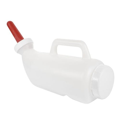 VOSAREA 2l Calves Nursing Bottle with Handle Silicone Nipple for Lamb Goat Calf Livestock Feeding